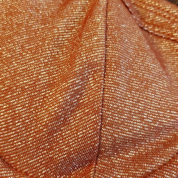 Xhilaration™ Metallic Textured Underwire Bikini Top -Rust in Size S (0-2) # - Picture 5 of 9